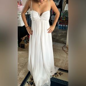 White prom dress